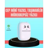 Mey İthalat® Bluetooth Bağlantılı Mini Termal Yazıcı Öğrenci ve Ofis İçin