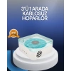 Mey İthalat® Bluetooth Hoparlör – 3-ü-1 Saatli Gece Lambası ve Vintage Tasarım
