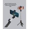 Mey İthalat® Bluetooth Selfie Çubuğu – 360° Dönebilen Başlık, Kablosuz Bağlantı