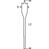 Mey İthalat® Bosch 26X152 Altıgen Yassı Ahşap Maktap Ucu