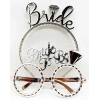 Mey İthalat® Bride Yazılı Taç ve Bride To Be Yazılı Gözlü  Seti Gümüş Renk