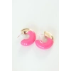 Mey İthalat® CCB Pembe Gold Çift Renk Küpe
