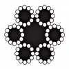 Mey İthalat® Çelik Halat 6 mm 10 Metre (6X12+7 K.ÖZ)