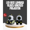 Mey İthalat® Çocuk Odası İçin Müzikli ve Işıklı Robot Projektör