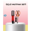 Mey İthalat® Çok Fonksiyonlu Mutfak Makas Seti –Pratik Mutfak Yardımcısı
