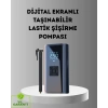 Mey İthalat® Dijital Ekranlı Kablosuz Hava Pompası LED Işıklı 12V 80W