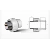 Mey İthalat® Ege Yıldız PPRC 50X1 1/2 Erkek Adaptör Gri