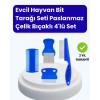 Mey İthalat® Evcil Hayvan Bakımı İçin Dayanıklı ve Çok Amaçlı Tarak Seti (4 Parça)