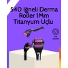 Mey İthalat® Evde Güvenli Kullanım İçin Titanyum Derma Roller – Siyah Saplı