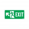 Mey İthalat® Exit Sol Yukarıı Uyarı Levhası 17,5x25 KOD:960