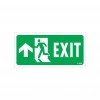 Mey İthalat® Exit Yukarı Sol Ok İşaretli Uyarı Levhası 17,5x25 KOD:956