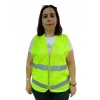 Mey İthalat® Fermuarlı Sarı İkaz Yeleği XL Beden 59 cm