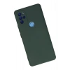 Mey İthalat®  General Mobile GM 21 Pro Kılıf Nano içi Kadife Silikon - Koyu Yeşil