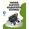 Mey İthalat® Gerçek Kablosuz Kulaklık – Bluetooth 5.0, Şarj Kutulu, Parmak İzi Kontrollü
