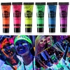 Mey İthalat® Glow Stick Boya Fosforlu Krem Boya 12 Adet