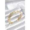 Mey İthalat® Gold Renk Pirinç Vintage Kadın Bileklik
