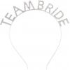 Mey İthalat® Gümüş Kaplama Kristal Taşlı Team Bride Taç 16x17 cm