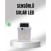 Mey İthalat® Güneş Enerjili Dış Mekan Sensörlü Duvar Lambası IP65 Su Geçirmez