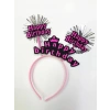 Mey İthalat® Happy Birthday Neon Renk Doğum Günü Tacı 12 Adet