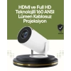 Mey İthalat® HDMI ve USB Girişli Uzun Ömürlü Ampullü Projeksiyon