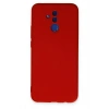 Mey İthalat®  Huawei Mate 20 Lite Kılıf Nano içi Kadife Silikon - Kırmızı