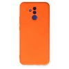 Mey İthalat®  Huawei Mate 20 Lite Kılıf Nano içi Kadife Silikon - Turuncu