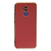 Mey İthalat®  Huawei Mate 20 Lite Kılıf Volet Silikon - Kırmızı