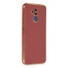 Mey İthalat®  Huawei Mate 20 Lite Kılıf Volet Silikon - Kırmızı