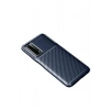 Mey İthalat®  Huawei P Smart 2021 Kılıf Auto Focus Karbon Kapak - Lacivert