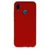 Mey İthalat®  Huawei P20 Lite Kılıf Nano içi Kadife Silikon - Kırmızı