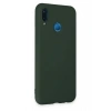 Mey İthalat®  Huawei P20 Lite Kılıf Nano içi Kadife Silikon - Koyu Yeşil