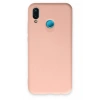 Mey İthalat®  Huawei P20 Lite Kılıf Nano içi Kadife Silikon - Pudra