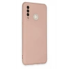 Mey İthalat®  Huawei P30 Lite Kılıf Nano içi Kadife Silikon - Pudra
