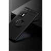 Mey İthalat®  Huawei P40 Kılıf Range Yüzüklü Silikon - Siyah