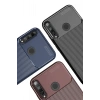 Mey İthalat®  Huawei P40 Lite E Kılıf Auto Focus Karbon Kapak - Kahverengi