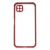 Mey İthalat®  Huawei P40 Lite Kılıf Miami Şeffaf Silikon - Fuşya