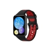 Mey İthalat®  Huawei Watch Fit 2 Spor Delikli Kordon - Siyah-Kırmızı