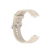Mey İthalat®  Huawei Watch Fit 3 Klasik Kordon - Krem