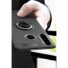 Mey İthalat®  Huawei Y6P Kılıf Range Yüzüklü Silikon - Siyah-Kırmızı