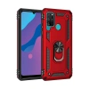 Mey İthalat®  Huawei Y6P Kılıf Sofya Yüzüklü Silikon Kapak - Kırmızı