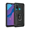 Mey İthalat®  Huawei Y6P Kılıf Sofya Yüzüklü Silikon Kapak - Siyah