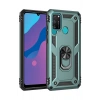 Mey İthalat®  Huawei Y6P Kılıf Sofya Yüzüklü Silikon Kapak - Yeşil