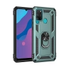 Mey İthalat®  Huawei Y6P Kılıf Sofya Yüzüklü Silikon Kapak - Yeşil