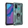 Mey İthalat®  Huawei Y6P Kılıf Sofya Yüzüklü Silikon Kapak - Yeşil