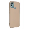 Mey İthalat®  İnfinix Hot 10 Play Kılıf Nano içi Kadife Silikon - Pudra