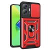 Mey İthalat®  İnfinix Hot 30 5G Kılıf Pars Lens Yüzüklü Silikon - Kırmızı