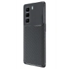 Mey İthalat®  İnfinix Hot 50 4G Kılıf Auto Focus Karbon Kapak - Siyah