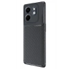 Mey İthalat®  İnfinix Smart 9 Kılıf Auto Focus Karbon Kapak - Siyah