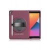 Mey İthalat®   iPad 10.2 (7.nesil) Kılıf Hand Strap Tablet Kılıfı - Mürdüm