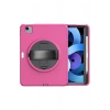 Mey İthalat®   iPad 2022 10.9 (10.nesil) Kılıf Hand Strap Tablet Kılıfı - Pembe